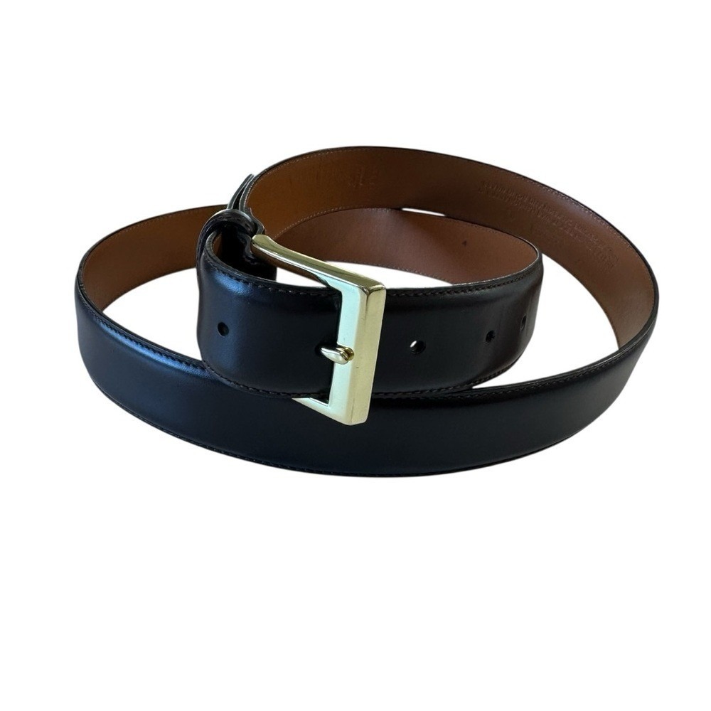 Coach Mens 5953 Leather and Brass Brown Belt Size 40